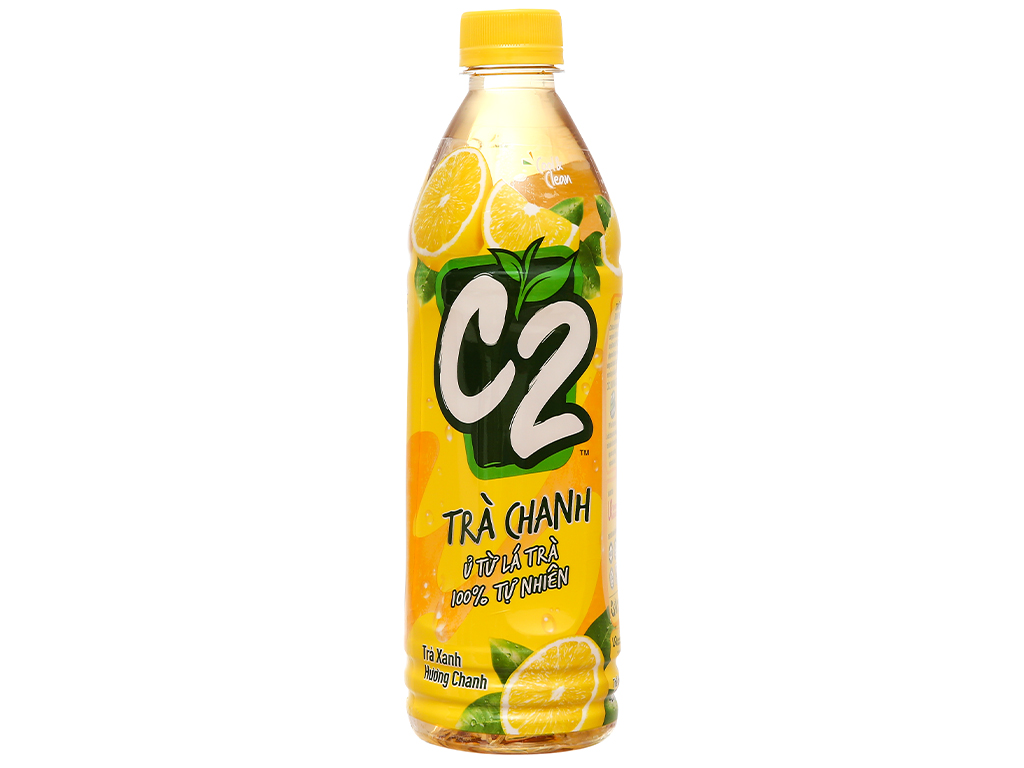 Thùng Trà xanh C2 vị chanh 455 ml x 24 chai