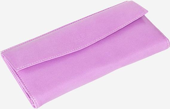 Ví Nữ Da Dê WT 0839.8 (20 x 11 cm) - Tím Hồng