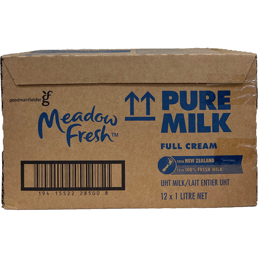 Thùng 12 hộp Sữa tươi tiệt trùng nguyên kem Meadow Fresh 1L hàng New Zealand