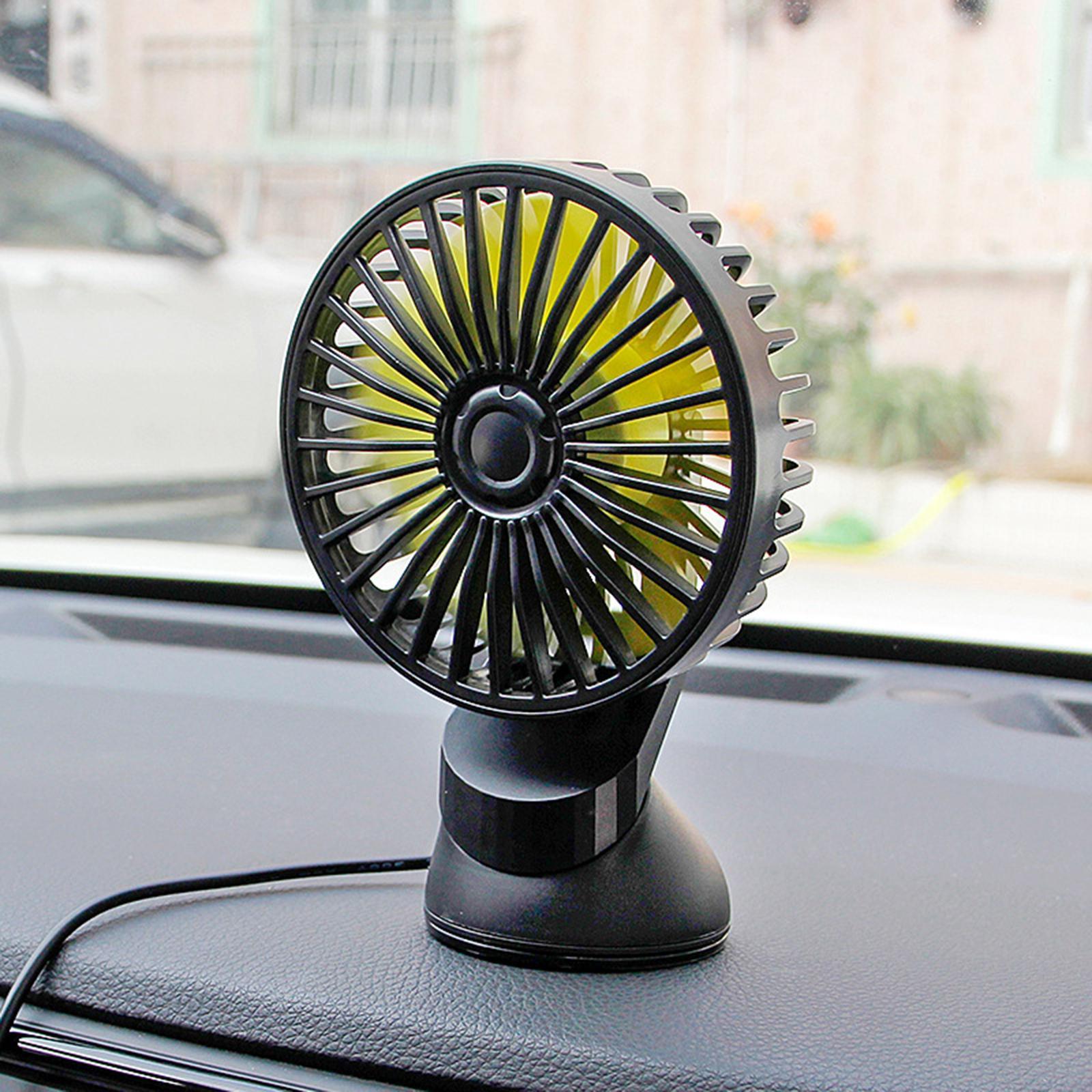 5V USB Fan Variable Speed Suction Cup Ventilation Small for Car Van Office
