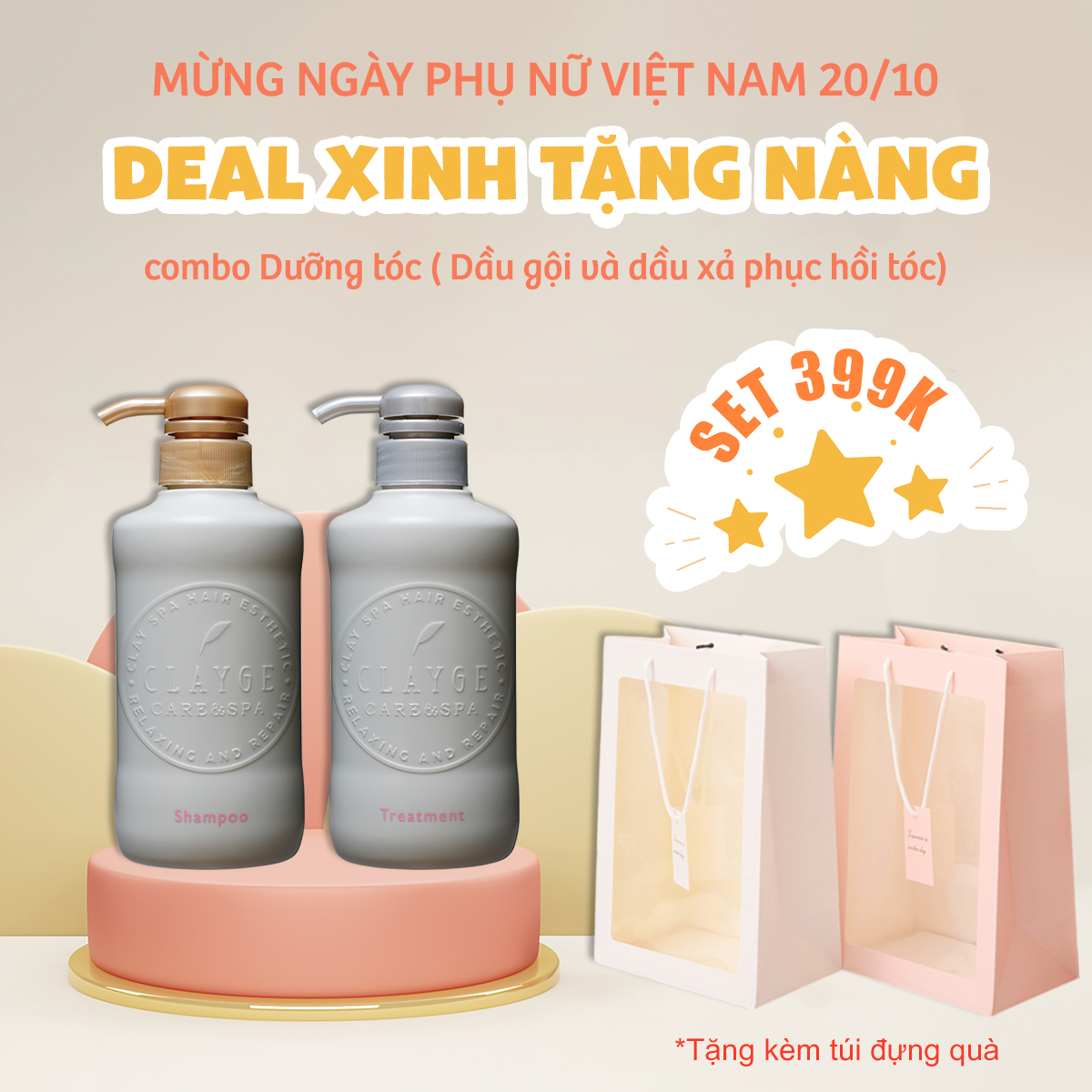 Bộ dầu gội và dầu xả chăm sóc tóc hư tổn - Combo quà tặng