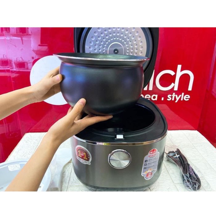 Nồi cơm điện tử cao cấp Elmich RCE-1790 dung tích 1,8L - Chu trình nấu 7 giai đoạn giúp cơm ngon hơn - Hàng chính hãng