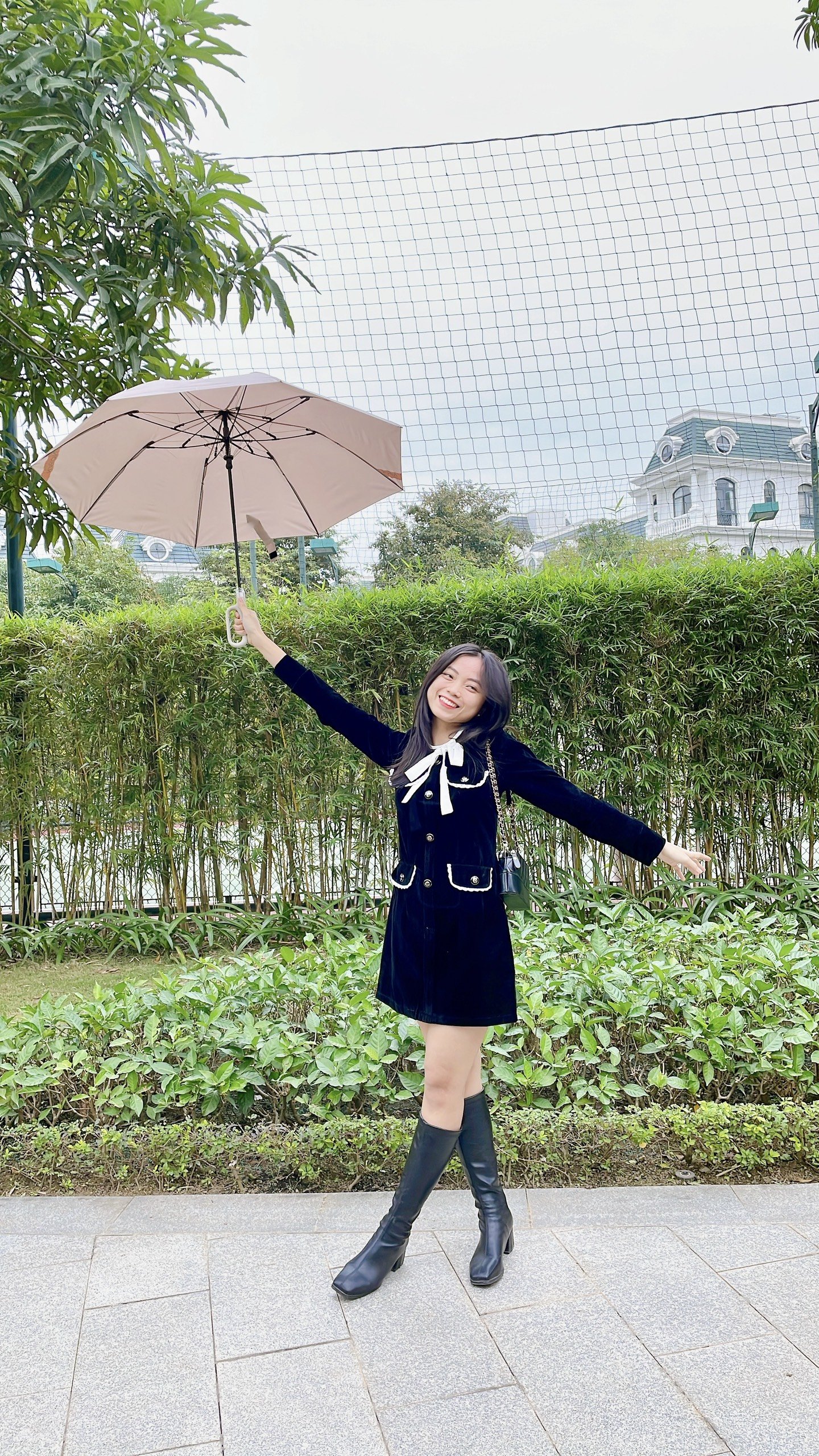 Ô tự động 2 chiều móc treo độc đáo Nason Umbrella Carabiner Z siêu tiện lợi Vải siêu chống thấm nước tay cầm nhựa cao cấp