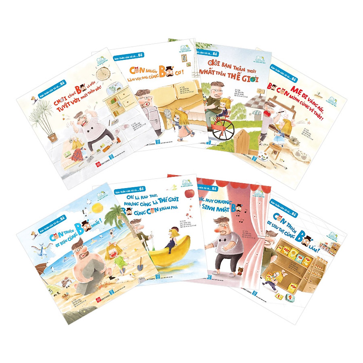 Combo 8 cuốn truyện tranh được yêu thích: Bạn thân của tớ là... Bố