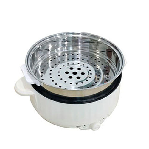 Nồi lẩu điện 4.0L Mishio MK275 Tặng Xửng Hấp Inox 304 Nấu Nhanh Tiện Lợi