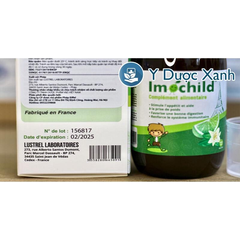 IMOCHILD, 125ml, Siro tăng đề kháng cho bé của Pháp - Y Dược Xanh