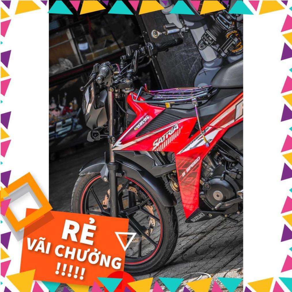 Tem Rời Raider Fi Mẫu Trắng Đỏ Chữ Satria F150
