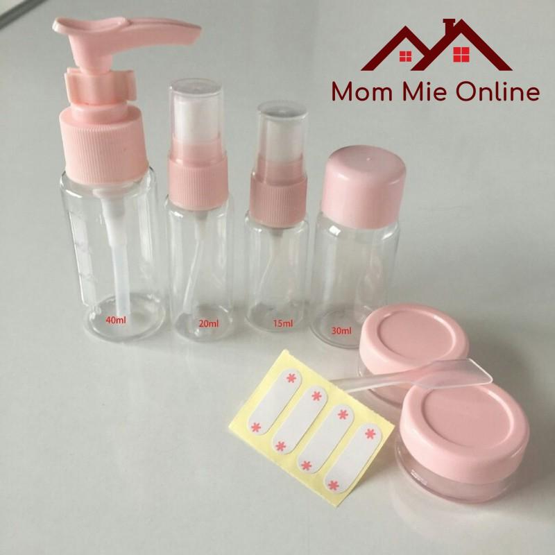 Bộ chiết mỹ phẩm 6 món tiện lợi khi đi du lịch - Size nhỏ - C105