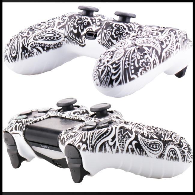 Vỏ Silicone Mềm Họa Tiết Rằn Ri Bảo Vệ Tay Cầm Chơi Game PS4 4