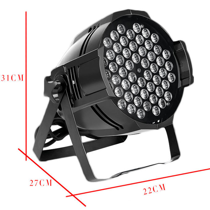 Đèn led sân khấu vũ trường Flat Par Light 54 Led 3w Full màu cảm ứng âm thanh