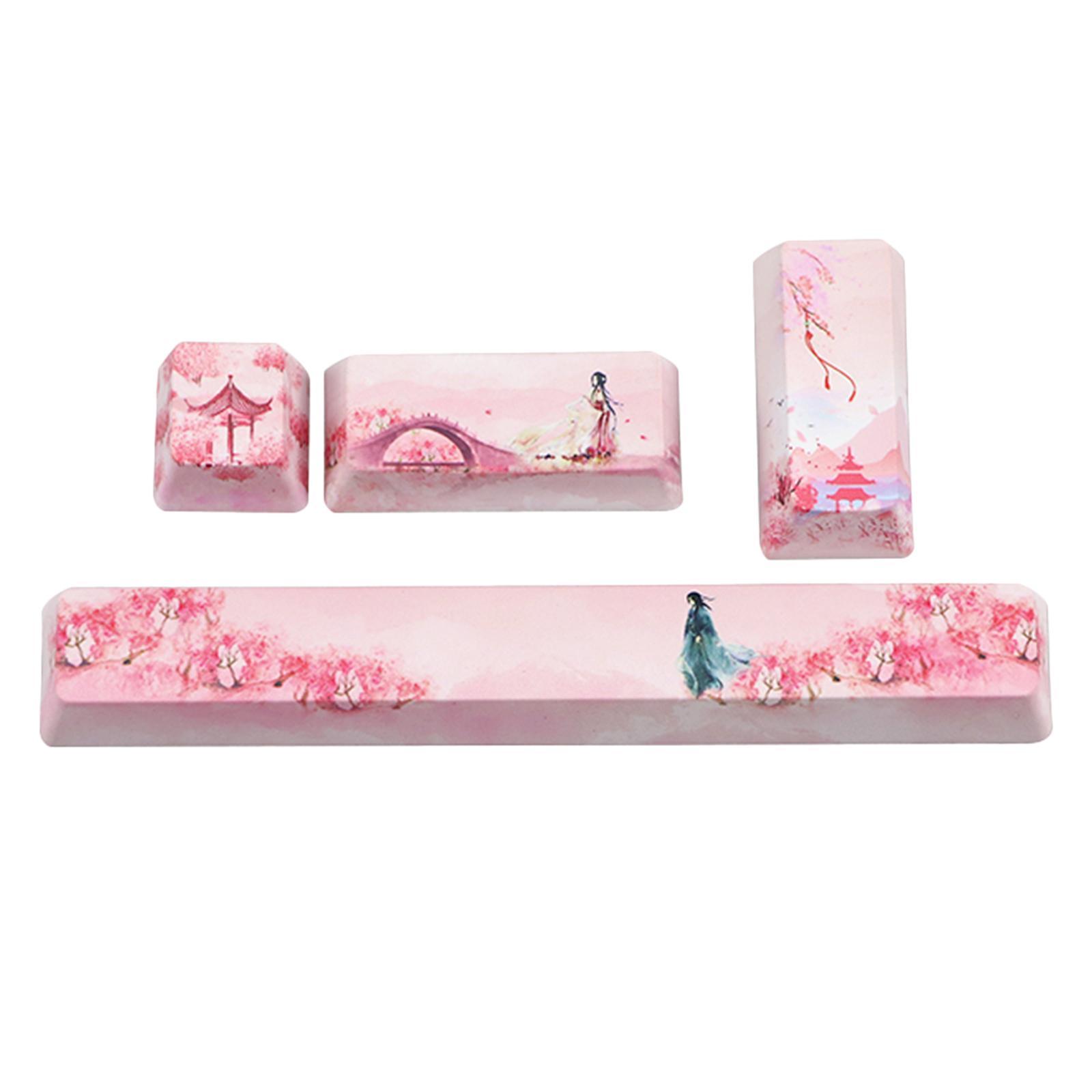 Keycaps Set PBT Five Sides Dye-Subbed Space Bar 6.25U ESC Entre keys
