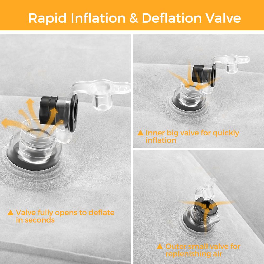 Du Lịch Bơm Hơi Chân Gối Có Thể Điều Chỉnh Chiều Cao Di Động Chân Gối Đệm Mang Theo Túi Máy Bay Nhà Xe Chân Văn