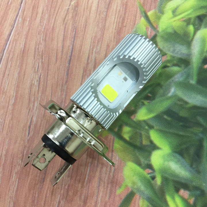 Gắn mọi loại xe Bóng pha led H4-spaceship chỉ sử dụng điện bình Đèn LED 2 tim (bản to) TA242