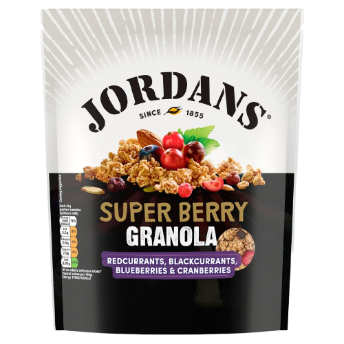 NGŨ CỐC GRANOLA JORDANS SUPER BERRY - GÓI 550G - ANH QUỐC