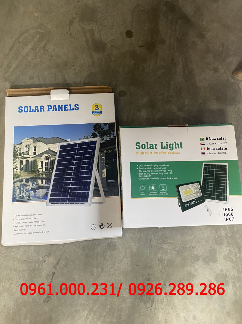 Đèn pha Năng lượng mặt trời 200W