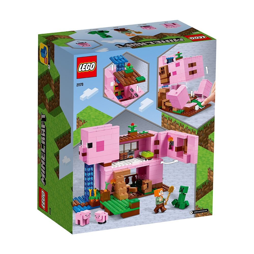 Đồ Chơi Lắp Ráp LEGO Minecraft Ngôi Nhà Heo 21170  Cho Bé Trên 8 Tuổi