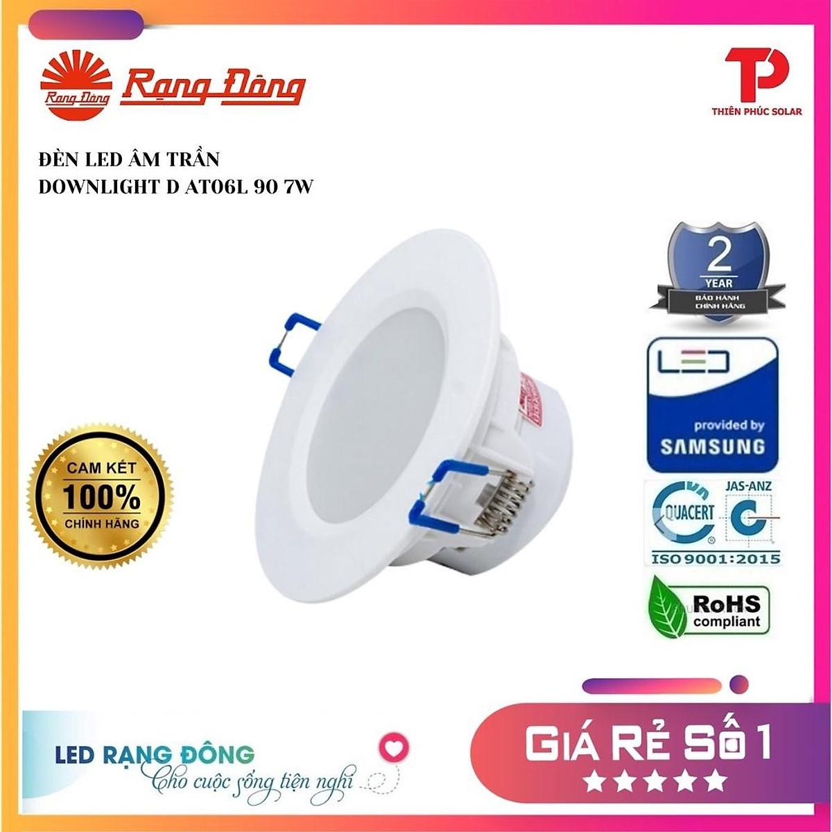 ĐÈN LED ÂM TRẦN DOWNLIGHT D AT06L 90 7W Rạng Đông