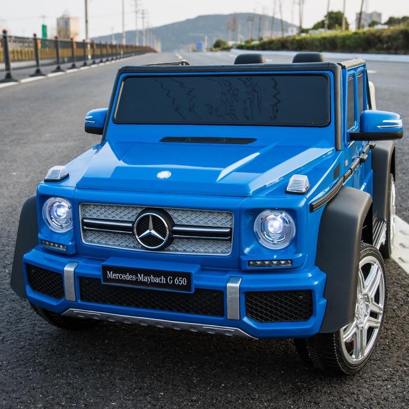 Ô tô xe điện điều khiển tự lái MERCEDES MAYBACH G650 bánh hơi ghế da cao cấp 4 động cơ