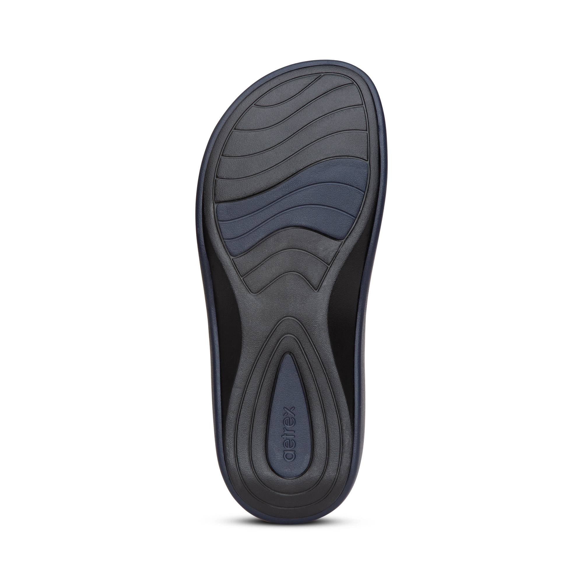 Giày sandal sức khoẻ nữ Aetrex Jillian Sport Navy - sandal siêu nhẹ, đệm nâng vòm chân