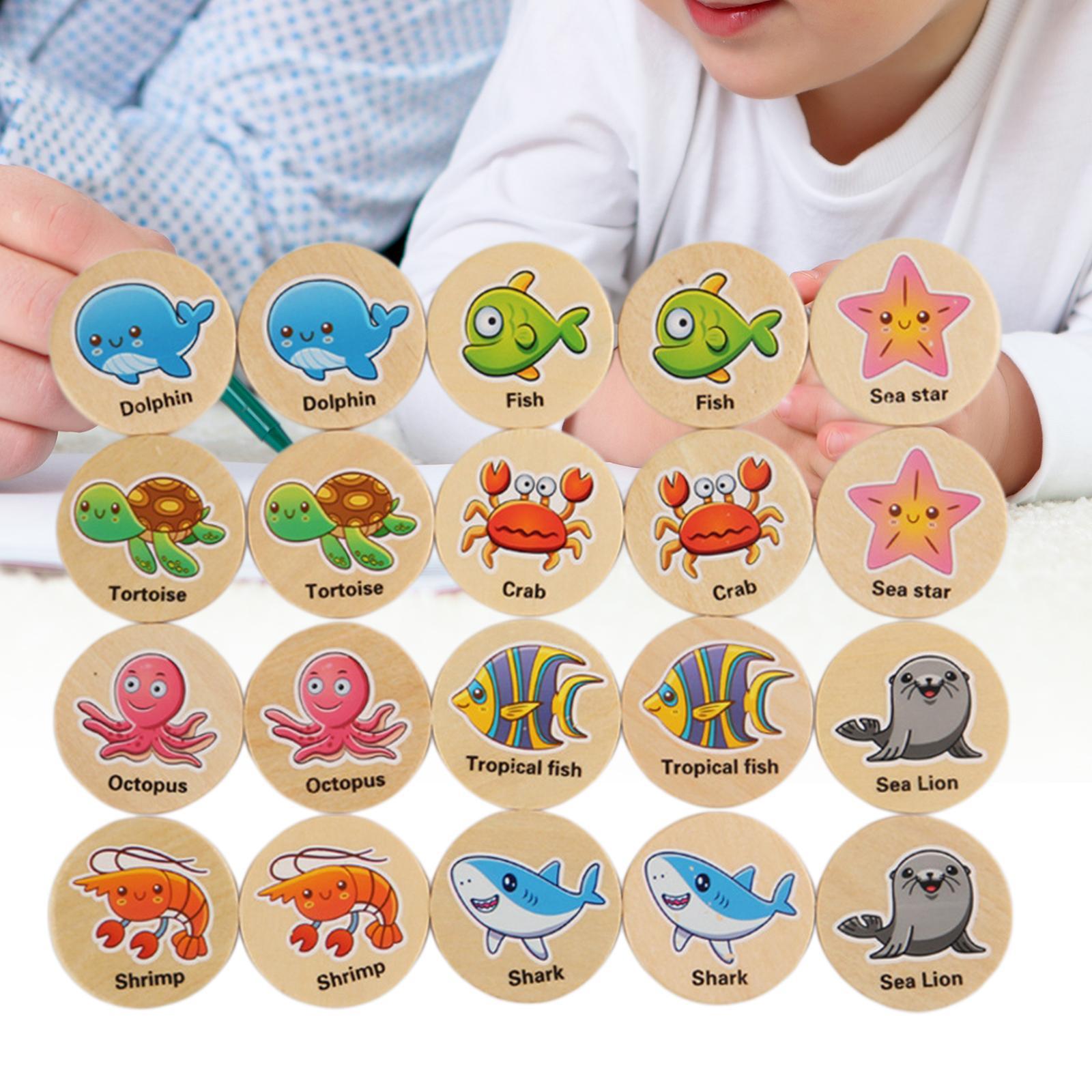 Memory Matching Game Cognitive Ability Toy for Ages 3 and up Development Toy