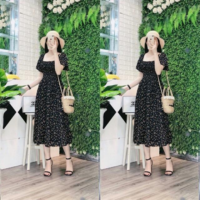 Váy bầu thời trang Aidenshop đầm bầu thiết kế dáng dài chất thô lụa cao cấp
