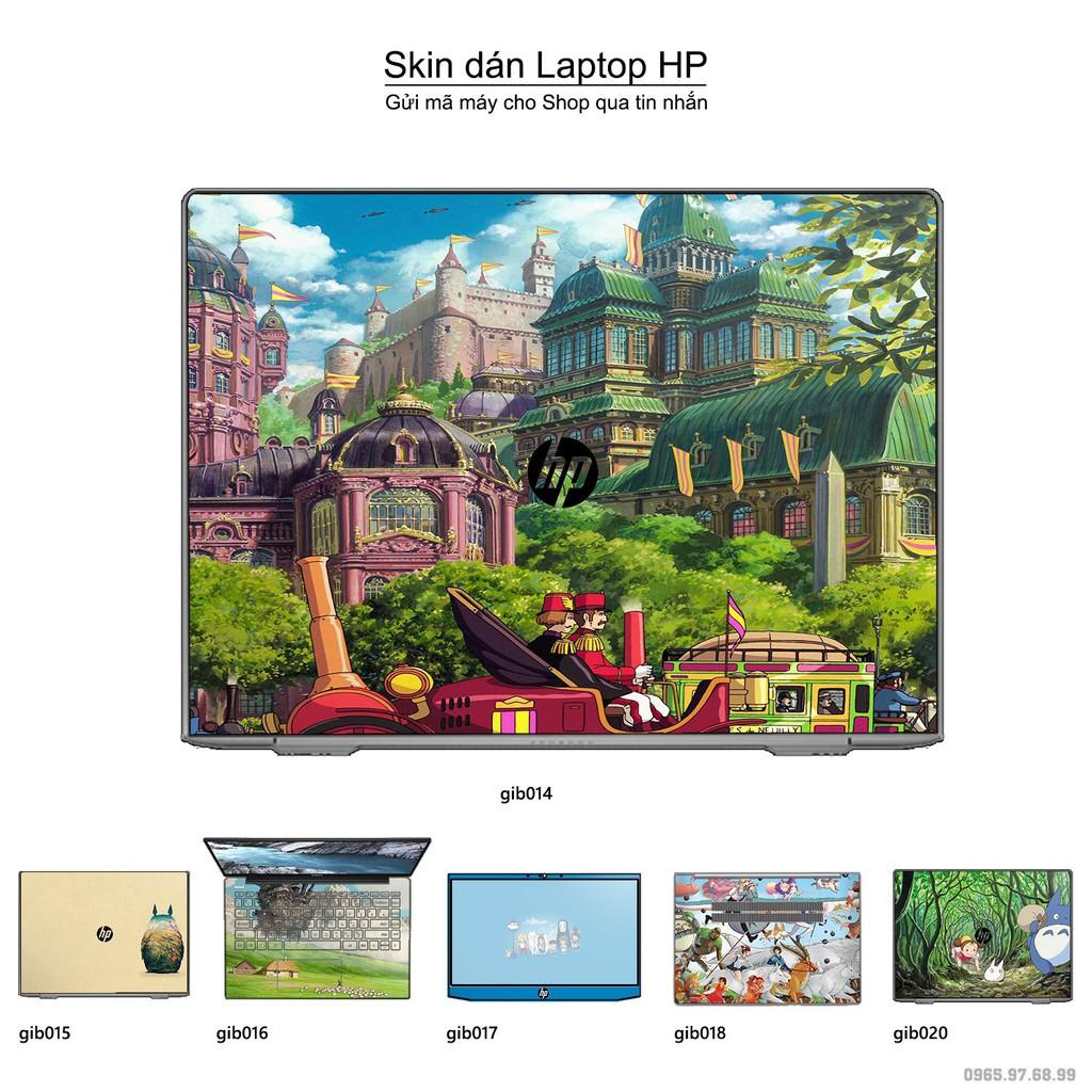 Skin dán Laptop HP in hình Ghibli image (inbox mã máy cho Shop)