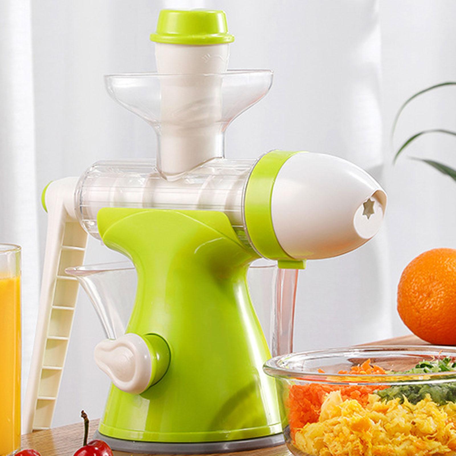 Manual Juicer Hand Cranked Juice Extractor Portable Easy to Clean Stable Multifunctional Cold Press Grinding Juicer Machine