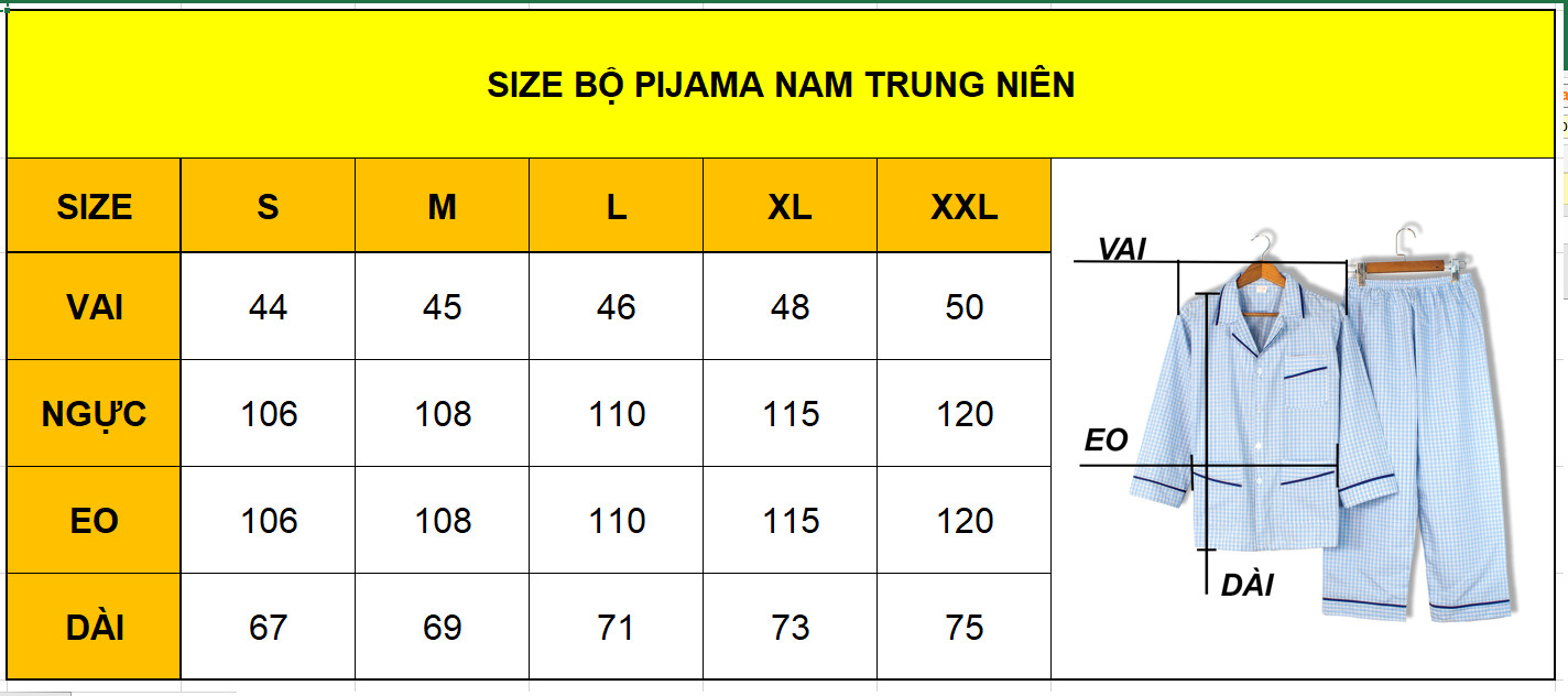 Bộ pijama nam dài tay trung niên vải cotton mặc mát thoải mái cho người già loại bộ đồ trung niên pijama mặc nhà loại caro (Giao ngẫu nhiên)
