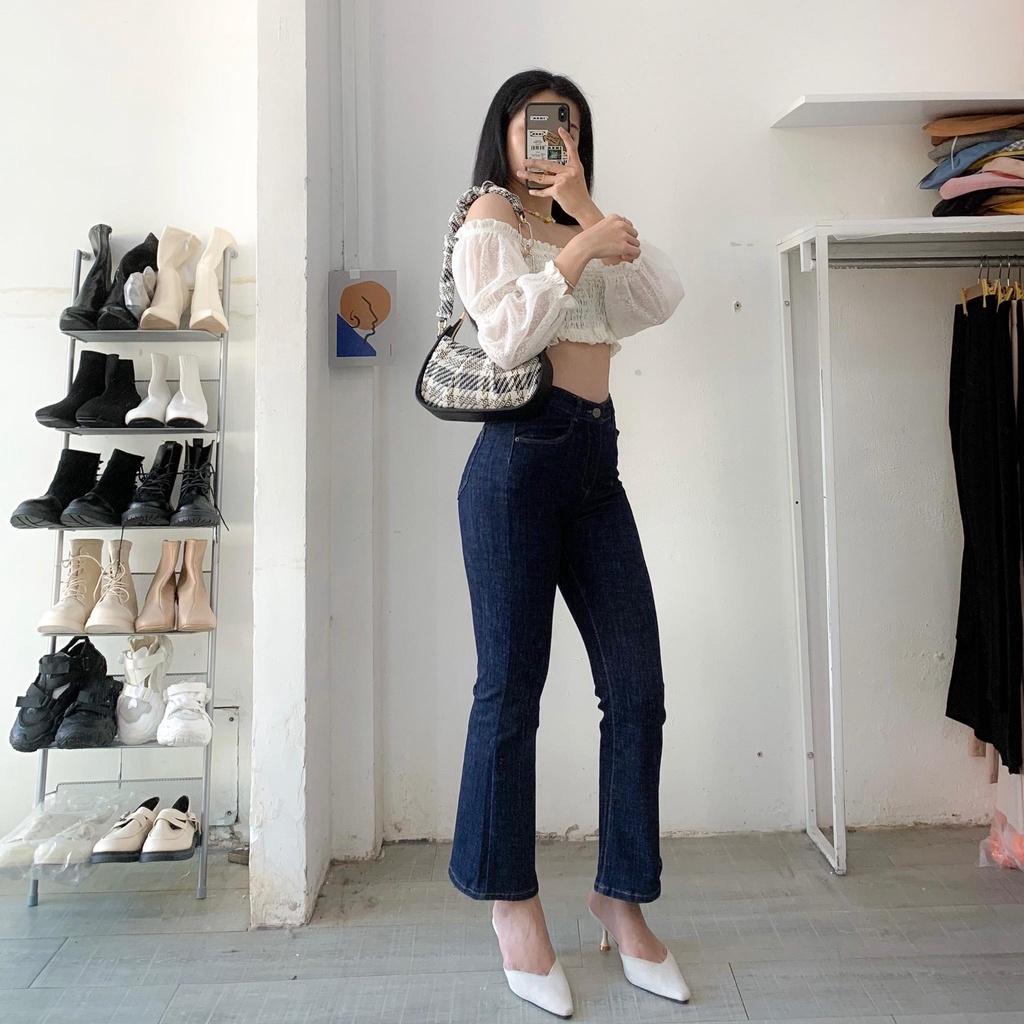 Áo croptop bo thun