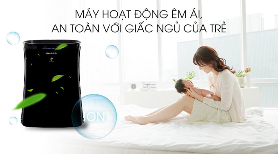 Máy Lọc Không Khí Bắt Muỗi Sharp FP-GM50E - Đen - Hàng chính hãng