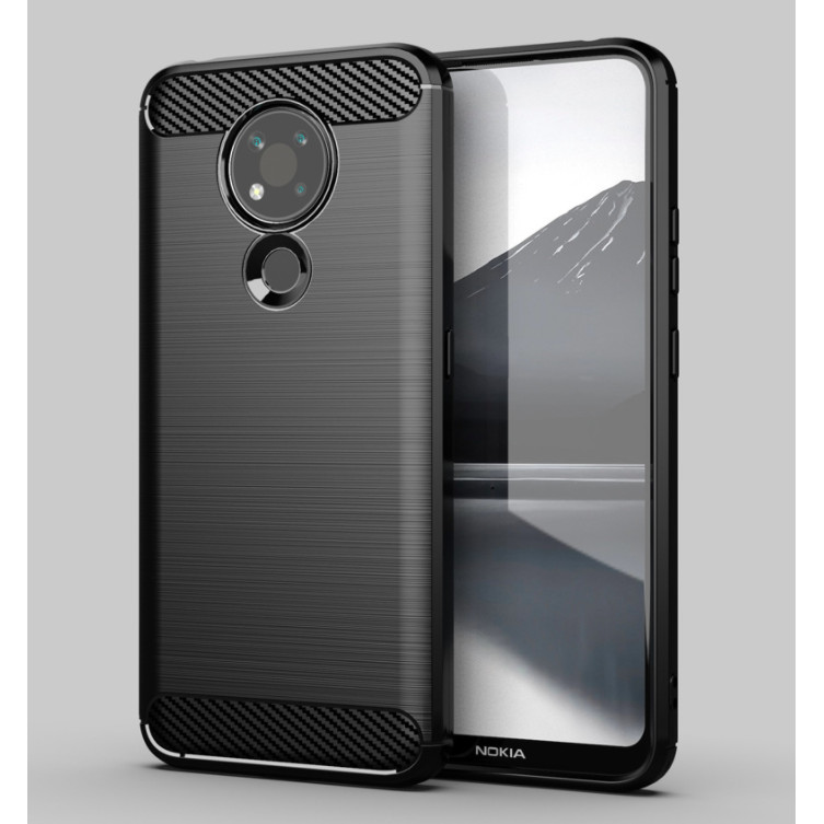 Ốp lưng chống sốc Vân Sợi Carbon cho Nokia 3.4