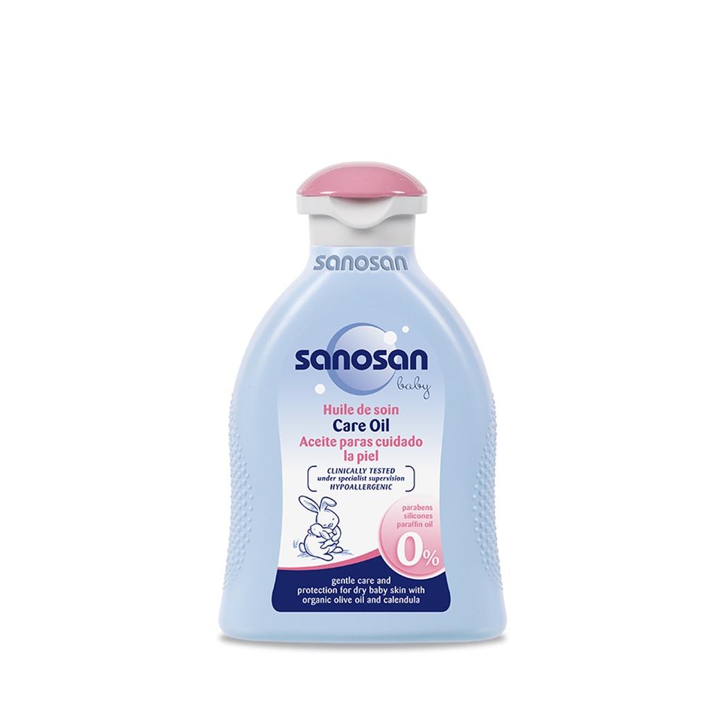 Combo 3 Sữa tắm gội dịu nhẹ 200ml + Dầu mát xa 200ml + Sữa dưỡng thể 200ml Sanosan Baby chiết xuất Olive Hữu cơ