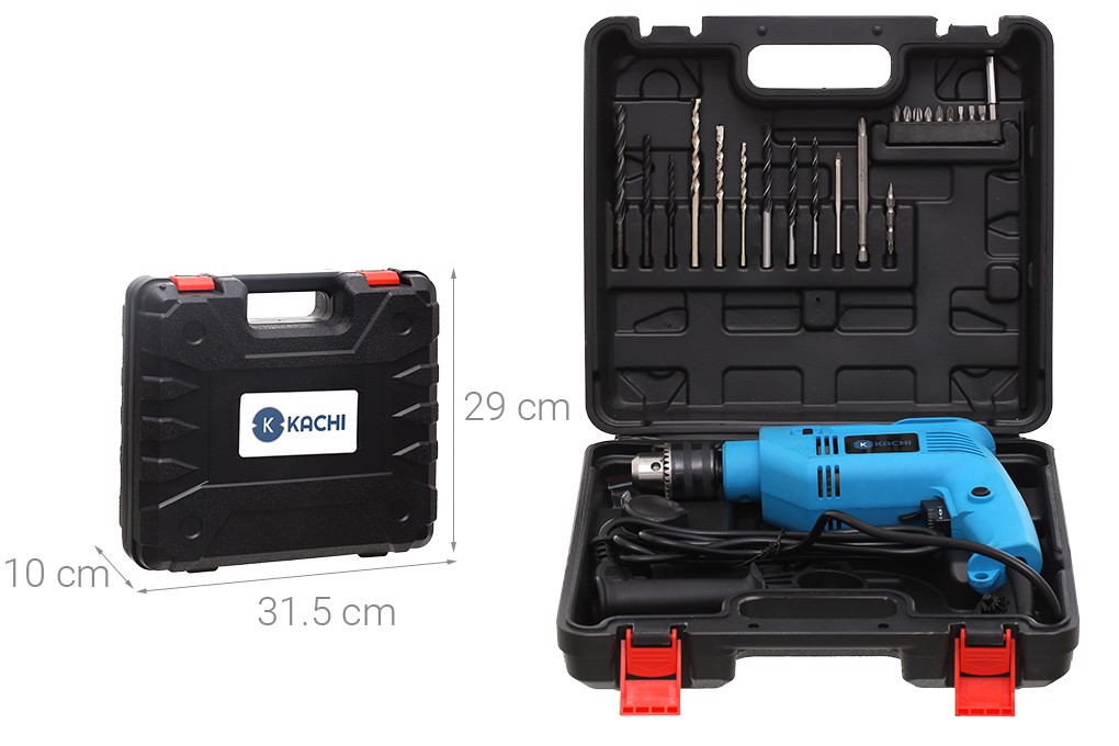 Bộ khoan động lực Kachi MK212 550W - Màu xanh - Hàng chính hãng