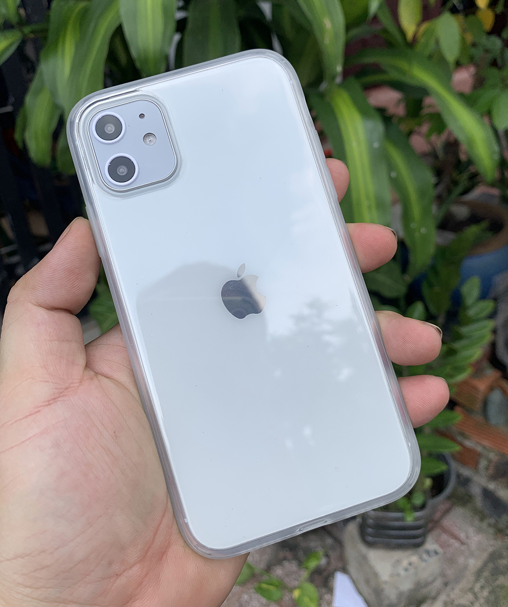 Ốp lưng dẻo chống sốc cao cấp dành cho iPhone 11 - Màu trắng mờ