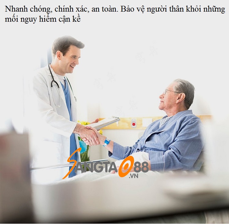 Chuông báo thông minh SOS cho người già, bệnh nhân cao cấp Ver2