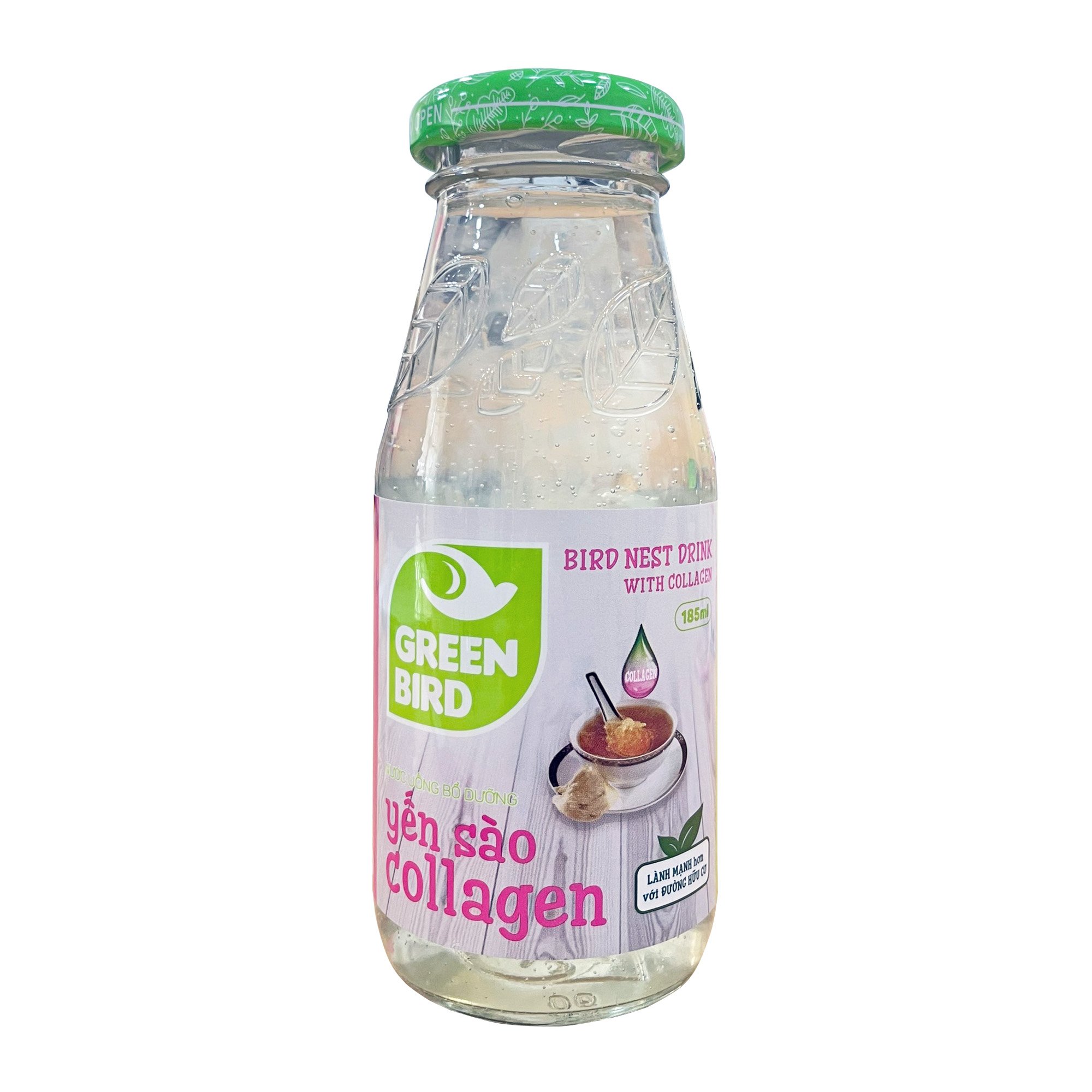 Lốc Green Bird - Nước Uống Bổ Dưỡng Yến Sào và Collagen - (6 chai*185ml)