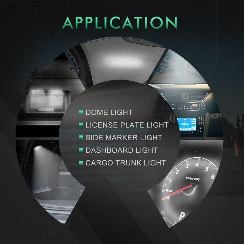 1 bóng đèn LED T10 W5W WY5W 168 501 2825 COB cho xe hơi