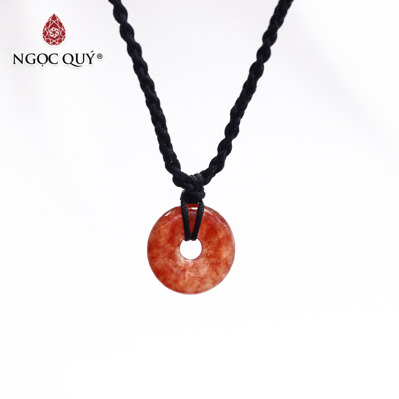 Mặt dây chuyền đồng điếu cẩm thạch huyết mệnh hỏa, thổ - Ngọc Qúy Gemstones