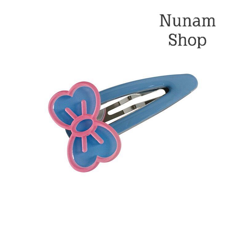 Kẹp tóc bấm kim loại nơ bản to tạo kểu hàn quốc Nunam shop