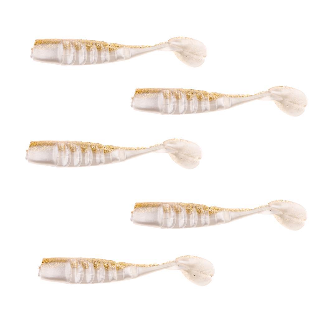 5 Pieces Floating Fishing Lures Bait Rainbow Fish Lures Fishing Bait Fishing Tools Swim Baits