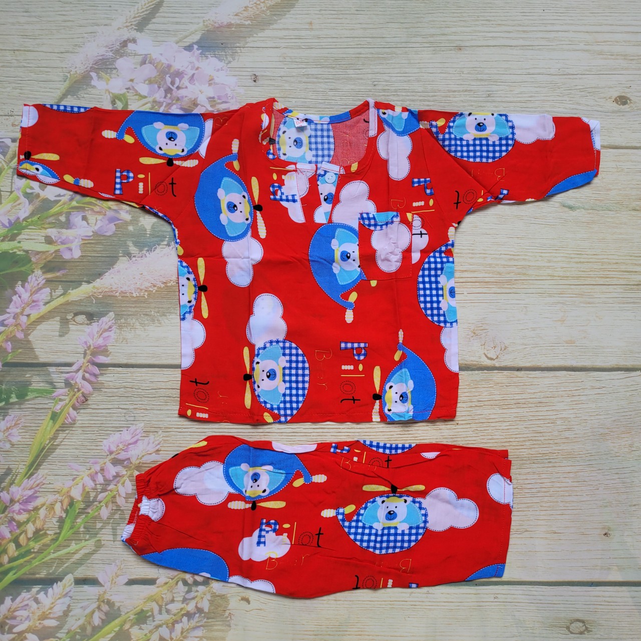 ĐỒ BỘ TOLE LANH TAY DÀI CHO BÉ TRAI SIZE 6