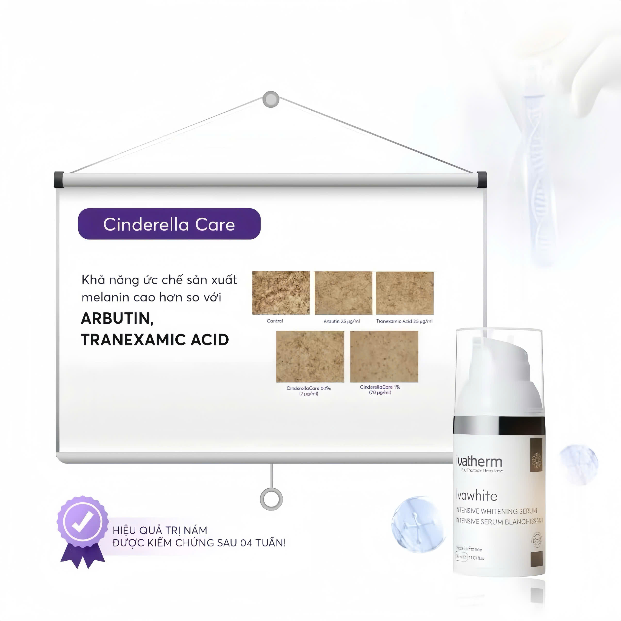 Serum Ivatherm Ivawhite Serum Hỗ Trợ Cải Thiện Nám Làm Sáng Da 30ml