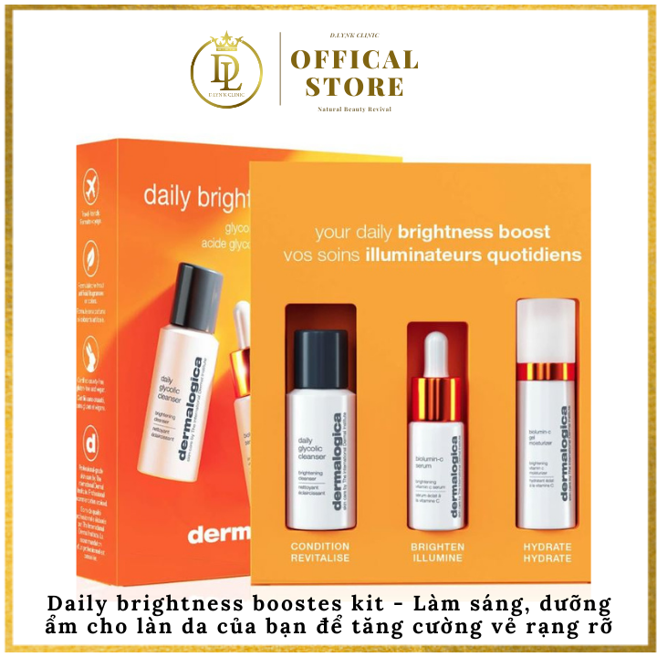 Hình ảnh Daily brightness boostes kit - Làm sáng, dưỡng ẩm cho làn da của bạn để tăng cường vẻ rạng rỡ