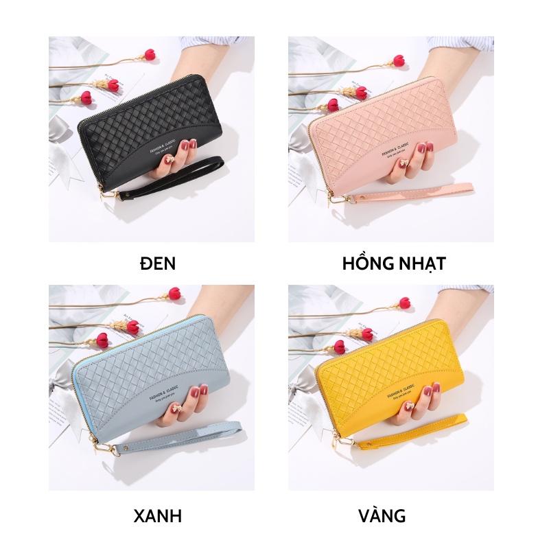 Ví nữ cầm tay dáng dài giá rẻ nhiều ngăn thời trang Hàn Quốc cute cao cấp đẹp đựng tiền điện thoại LUKADO VDCT14