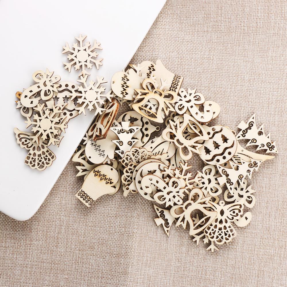Set 50 Phụ Kiện Gỗ Trang Trí Sổ Lưu Niệm