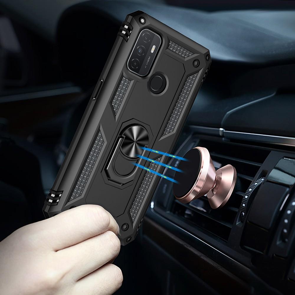 Ốp lưng cho Oppo A53 chống sốc 2 lớp kèm nhẫn iring làm giá đỡ