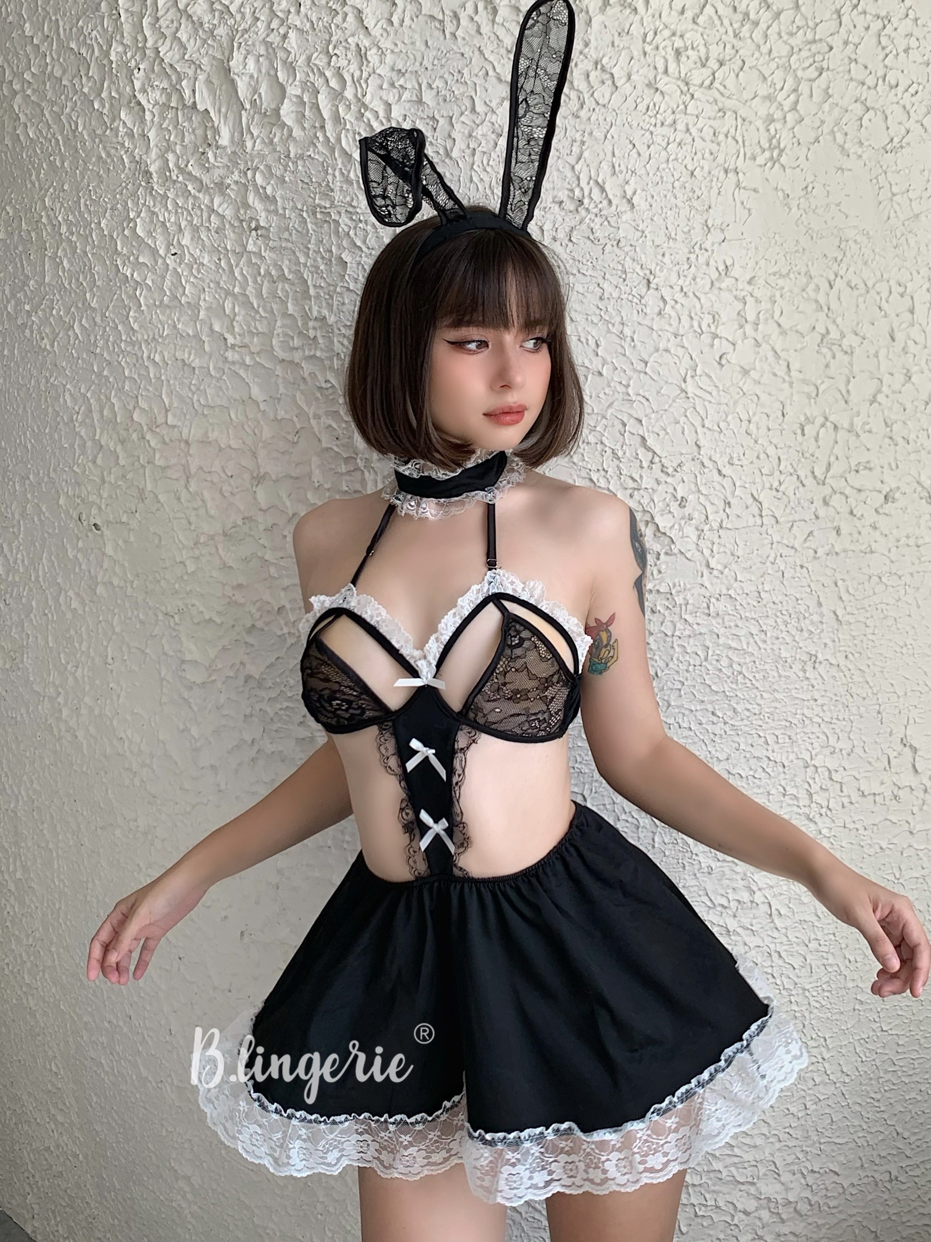 Váy Ngủ Ren Cosplay Bé Thỏ (Không kèm tất) - B.Lingerie