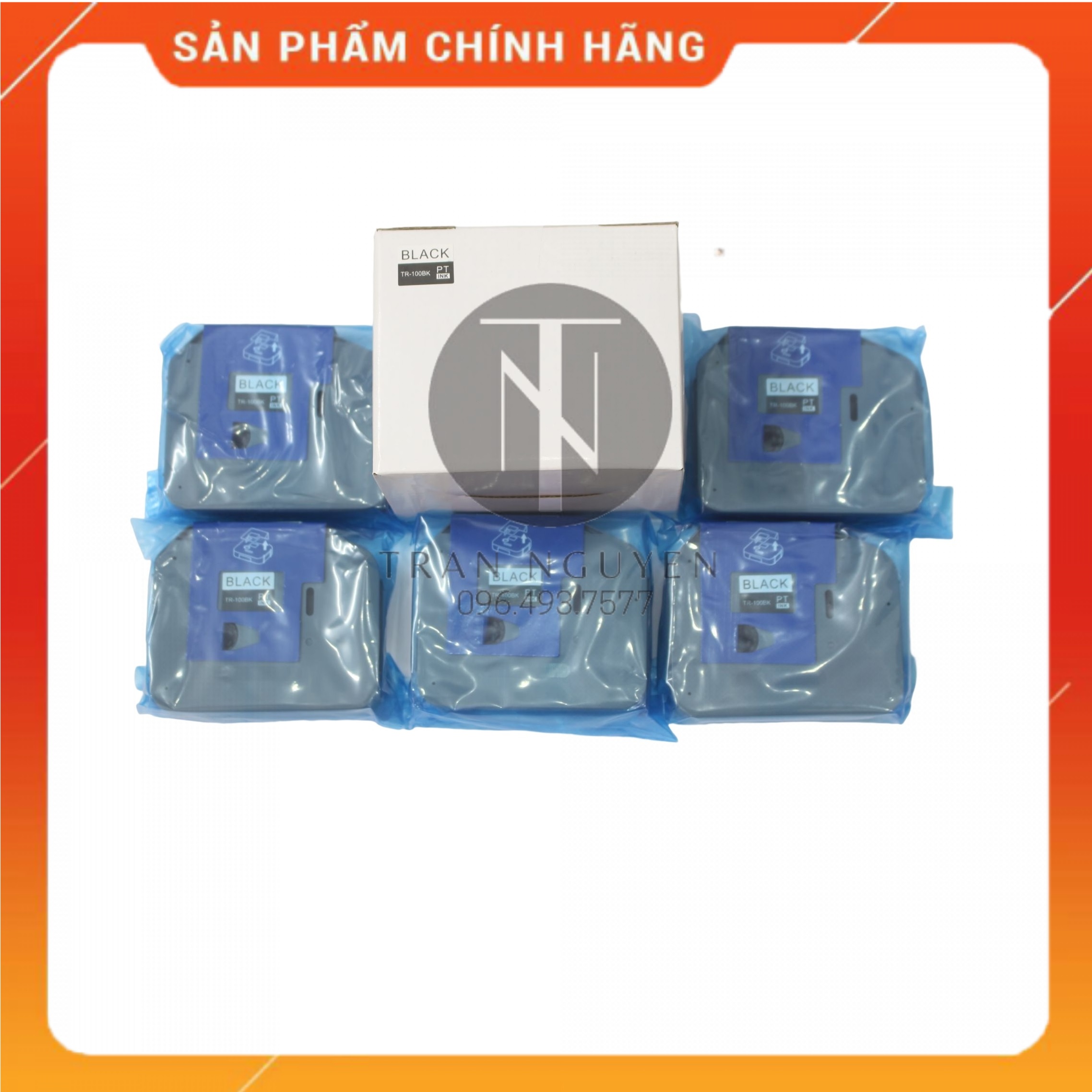 Băng mực in TR-100BK Dùng cho máy in ống lồng Brother - Hàng nhập khẩu