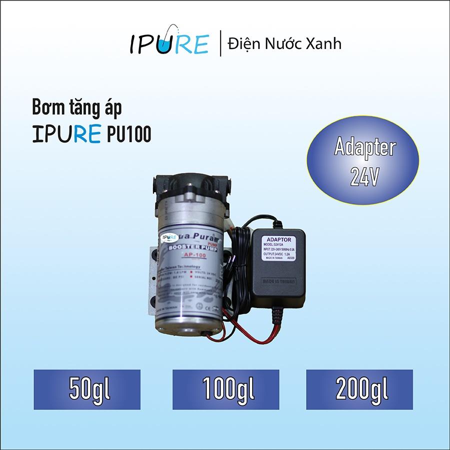 Bơm tăng áp Adapter IPURE thiết bị bơm máy lọc nước tinh khiết thẩm bơm 50gl 100 gl 200 gl 300gl