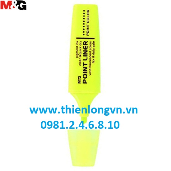Combo 5 Bút dấu dòng M&G - AHM21572 màu vàng